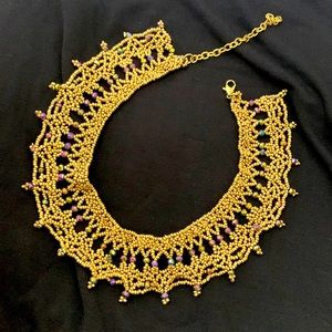 New Gold beaded choker!